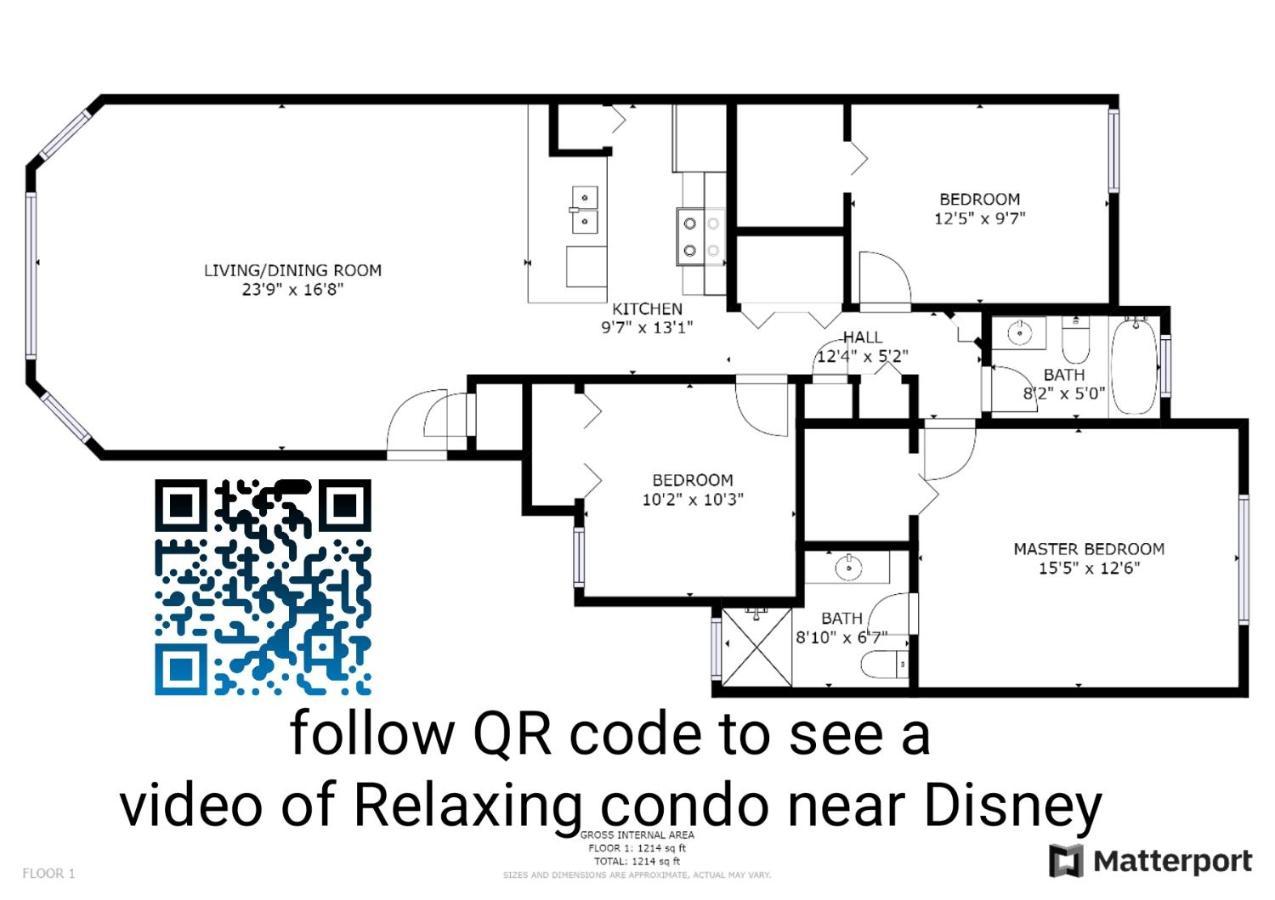 Beautiful Cozy Retreat Near Disney - Spacious Condo Kissimmee Extérieur photo